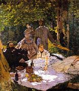 Claude Monet Le dejeuner sur lherbe painting